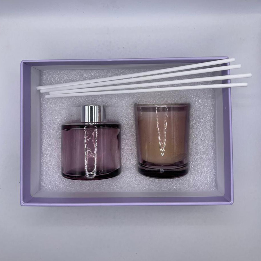 Coffret diffuseur de parfum et bougie personnalisée Maroc