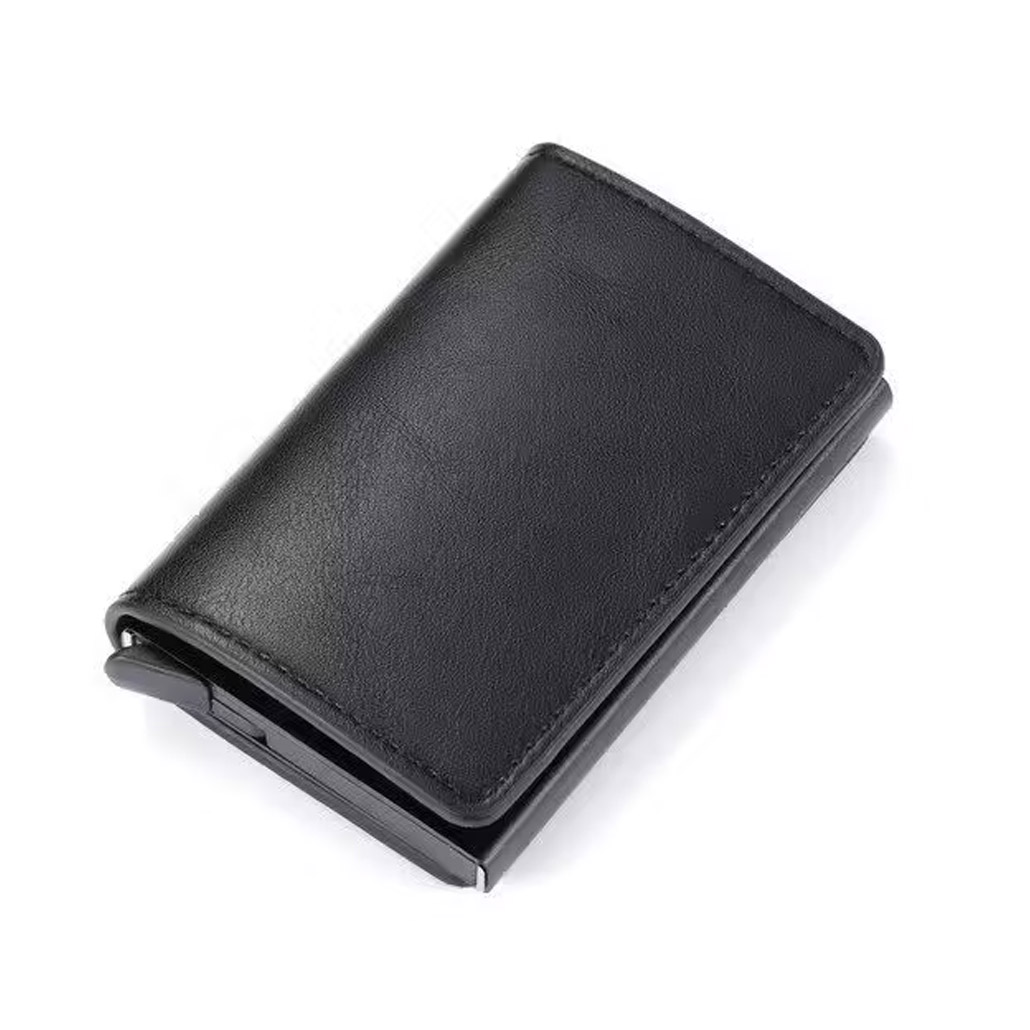 Porte-cartes professionnel premium en cuir synthétique