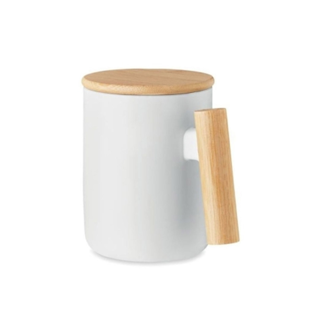 Tasse corporate en céramique et bambou Maroc